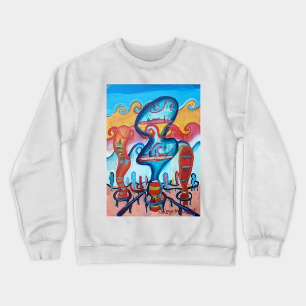 City ​​of the future 2020 3 Crewneck Sweatshirt by diegomanuel